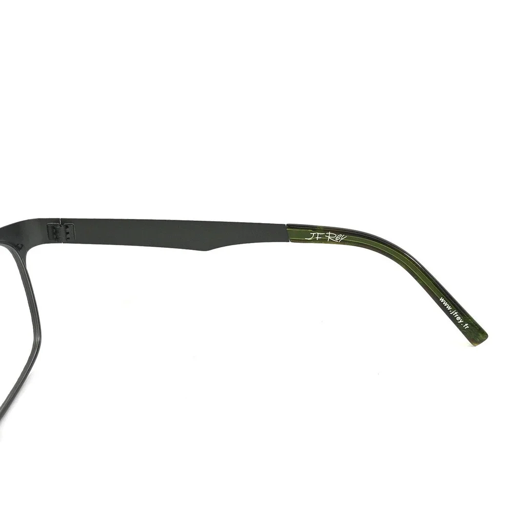 J.F. Rey Eyeglasses Frames JF2599 4646 Gray Textured Ribbed Square 53-18-130